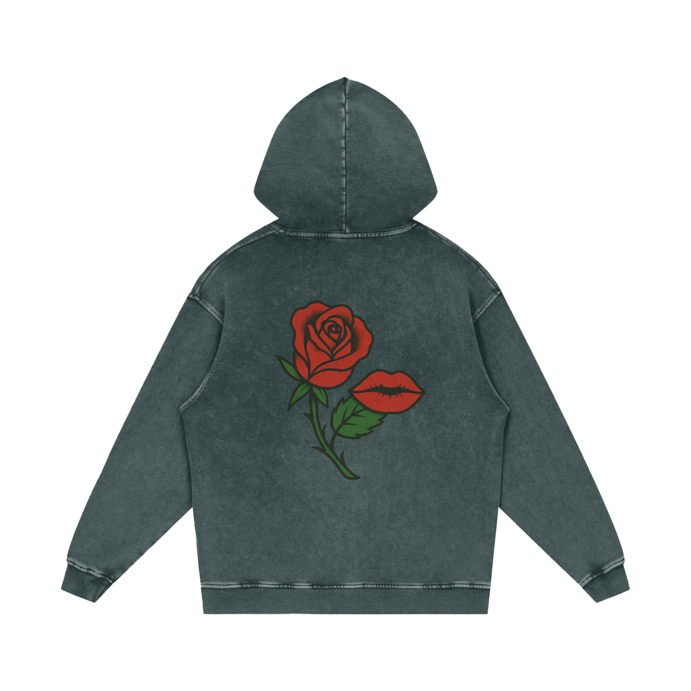 Solar Apparel Red Roses Hoodie